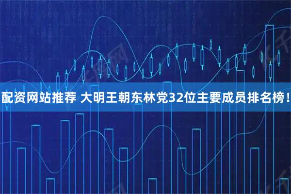 配资网站推荐 大明王朝东林党32位主要成员排名榜！